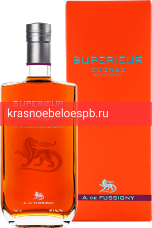 Фото 3 - Коньяк A. de Fussigny Superieur Cognac Fine Champagne 0.7 л