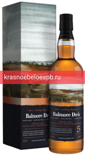 Фото 8 - Виски Balmore Dru Highland Single Malt Scotch Whisky 5 YO 0.7 л