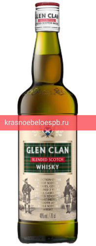 Фото 10 - Виски GLEN CLAN Blended Scotch Whisky 0.7 л