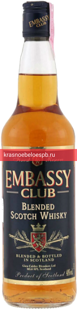 Фото 8 - Виски Embassy Club, 3 летней выдержки 0.5 л