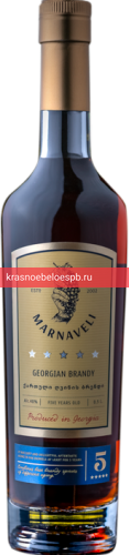 Фото 9 - Коньяк Marnaveli грузинский пятилетний 0.5 л