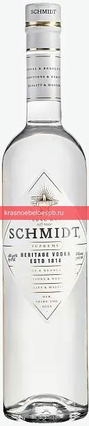 Фото 6 - Водка Schmidt Supreme Vodka 0.5 л