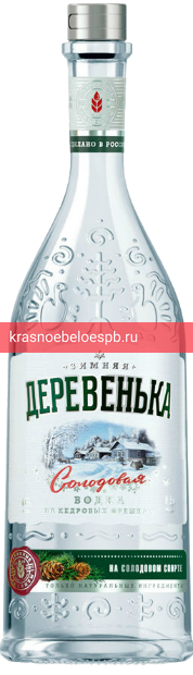 Фото 4 - Водка Зимняя деревенька кедровая на солодовом спирте 0.5 л