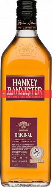 Фото 9 - Виски Hankey Bannister 0.7 л