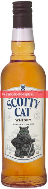 Фото 3 - Виски Scotty Cat, 3 летней выдержки 0.5 л