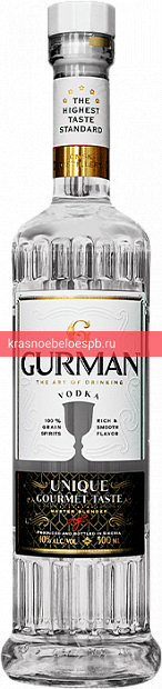 Фото 4 - Водка Gurman The art of drinking 0.5 л