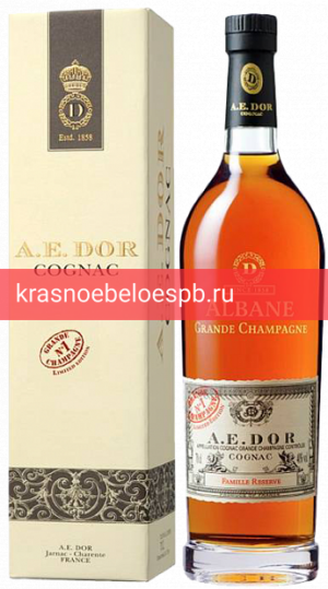 Фото 6 - Коньяк A.E. Dor Albane Grande Champagne, в подарочной упаковке 0.7 л