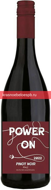 Фото 7 - Вино Power On Pinot Noir 0.75 л