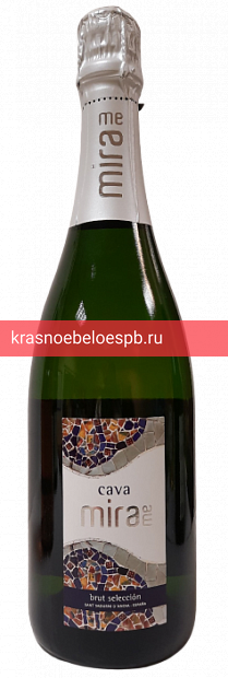 Фото 2 - Игристое вино Cava Mirame Brut Selección 0.75 л