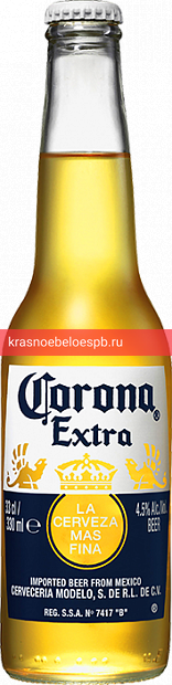 Фото 4 - Светлое пиво Светлое пиво Corona Extra 0.33 л пивной напиток