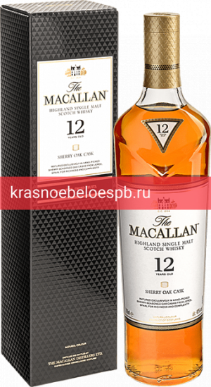 Фото 12 - Виски The Macallan Sherry Oak 12 Years Old 0.7 л