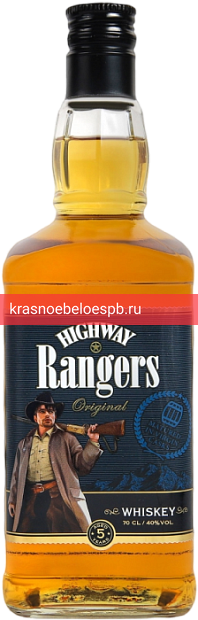 Фото 4 - Виски Highway Rangers 5 y.o. 0.7 л