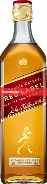 Фото 1 - Виски Johnnie Walker Red Label 1 л