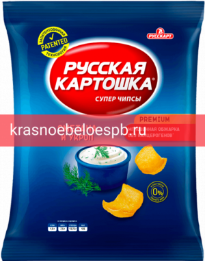 Фото 9 - Русская Картошка сметана и укроп 80г